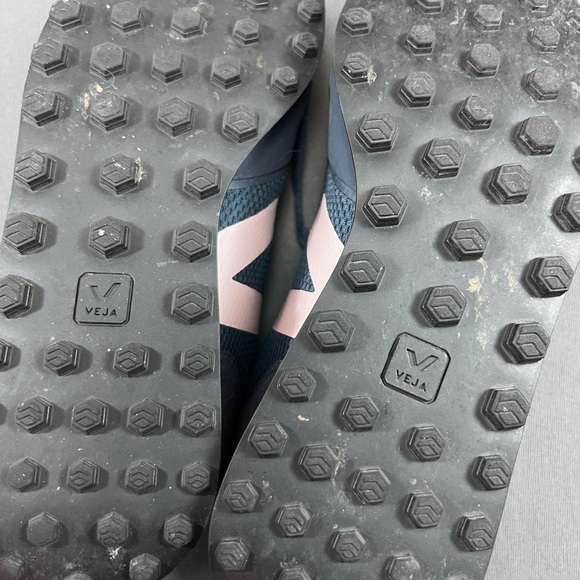 veja sdu sneakers navy blue pink size 8 - Picture 3 of 4